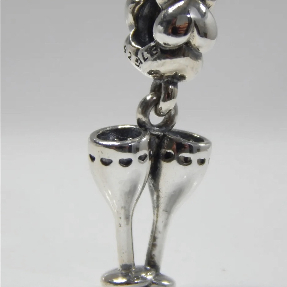 Pandora “Cheers To You” Dangle Charm Authentic Long Retired